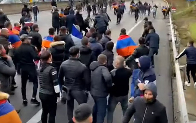 Ermənistan təxribatı Fransada da özünü göstərir - Lion şəhərində türklərlə qarşıdurma olub